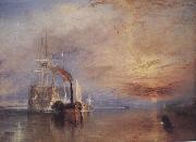 J.M.W.Turner The Fighting Temeraire,Tugged to her Last Berth to be broken up Spain oil painting artist