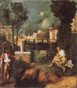 Giorgione The Tempest Spain oil painting artist