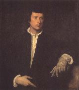 Titian Man with a Glove oil