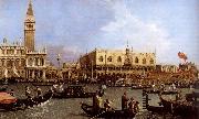 Canaletto named Canaletto Venetie, the Bacino Tue S. Marco on Hemelvaartsdag painting
