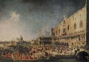 Canaletto The Arrival of the French Ambassador in Venice Spain oil painting artist