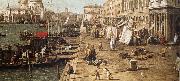 Canaletto The Molo seen against the zecca painting
