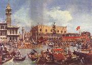 Canaletto The Bucintoro at the Molo on Ascension Day Spain oil painting reproduction
