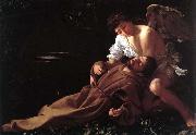 Caravaggio St. Francis in Ecstasy painting