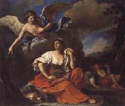 GUERCINO The Angel Appearing to Hagar and Ishmael Spain oil painting artist