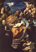 GUERCINO Saint Gregory the Great with Saints Ignatius Loyola and Francis Xavier Spain oil painting artist