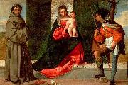 Giorgione Madonna with the Child, St Anthony of Padua and St Roch Spain oil painting artist