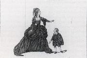 J.Thornthwaite Mrs-Rates and Master Pullen in the Characters of Isabella and Child painting