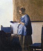 JanVermeer Woman Reading a Letter Spain oil painting artist