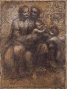 Raphael The Virgin and Child with Saint Anne and Saint John the Baptist Spain oil painting artist