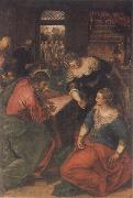 Tintoretto Christ in the House of Mary and Martha oil painting artist