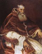 Titian Pope Paul III Spain oil painting artist