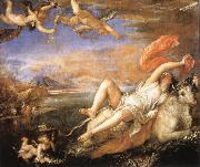 Titian The robbery of Europe oil