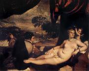 Titian Venus and the Lute Player Spain oil painting artist