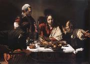 Caravaggio The meal in Emmaus Spain oil painting artist