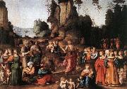 BACCHIACCA The Preaching of Saint John the Baptist oil painting reproduction