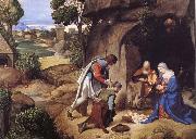 Giorgione Herd worship painting