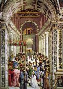 Pinturicchio Aeneas Piccolomini Crowned as Pope oil painting reproduction