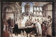 Pinturicchio Death of St. Bernardine Spain oil painting artist