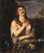 Titian The Penitent Magdalen Spain oil painting artist