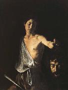 Caravaggio David with the Head of Goliath oil
