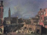 Canaletto the stonemason s yard Spain oil painting reproduction