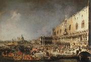 Canaletto reception of the french ambassador in venice Spain oil painting reproduction