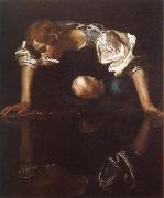 Caravaggio narcissus Spain oil painting artist
