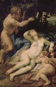Correggio Venus and Eros was found Lin God Spain oil painting artist