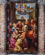 Domenichino Apparition of the Virgin and Child and San Gennaro at the Miraculous Oil Lamp Spain oil painting artist
