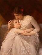 E.Munier Pardon, Mama oil painting reproduction