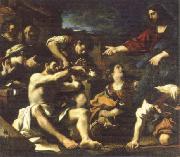 GUERCINO raising of lazarus oil painting