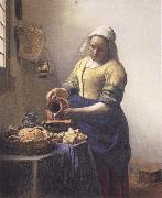 JanVermeer The Kitchen Maid painting