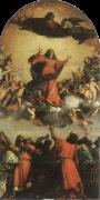 Titian assumption of the virgin oil painting