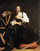 Caravaggio St Catherine of Alexandria Spain oil painting artist
