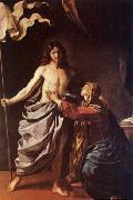 GUERCINO Apparition of Christ to the Virgin Spain oil painting artist