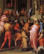 Pontormo Joseph sold to poor Botticelli oil painting
