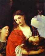 Titian Salome, or Judith oil painting
