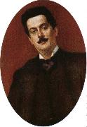 puccini painted in paris in 1899, three years after he weote his highly popular opera la boheme Spain oil painting artist