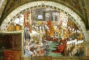 Raphael coronation of charlemagne Spain oil painting artist