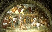 Raphael repulse of attila Spain oil painting artist