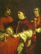 Raphael pope leo x with cardinals giulio de' Spain oil painting artist