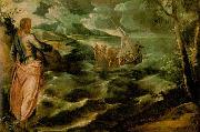 Tintoretto Christ at the Sea of Galilee Spain oil painting artist