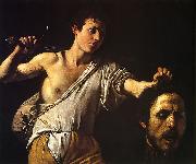 Caravaggio David mit dem Haupt des Goliath Spain oil painting artist