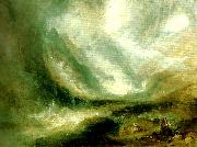 J.M.W.Turner snow- storm avalanche and inundation-a scene in the upper part of the val d'aouste piedmont Spain oil painting artist