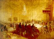 J.M.W.Turner george iv at the provost's banquet, edinburgh Spain oil painting artist