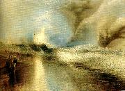 J.M.W.Turner lights to warn steam-boats of shoalwater Spain oil painting artist
