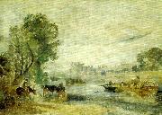 J.M.W.Turner hampton cour from the thames Spain oil painting artist