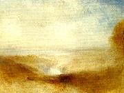 J.M.W.Turner landscape with a river and a bay in the distance Spain oil painting artist