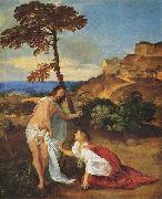 Titian Christus und Maria Magdalena Spain oil painting artist